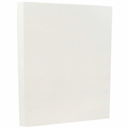 JAM Paper Parchment 24 Lb Paper, 8-1/2" x 11", 30% Recycled, White, Pack Of 50 Sheets