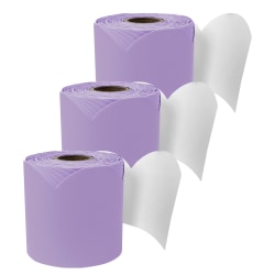 Carson Dellosa Education Rolled Scalloped Bulletin Board Border, Lilac, 65 Feet, Pack Of 3