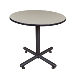 Regency Kobe X-Base Round Breakroom Table, 29"H x 36"W x 36"D, Maple