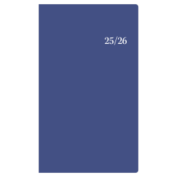 2025-2026 Blue Sky Monthly Planning Calendar, 3-5/8" x 6-1/8", Solid Navy, January 2025 To December 2026
