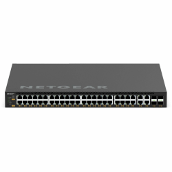 Netgear AV Line M4350-44M4X4V Ethernet Switch - 48 Ports - Manageable - 25 Gigabit Ethernet - 10GBase-X, 25GBase-X, 1000Base-X, 10GBase-T, 2.5GBase-T, 5GBase-T, 10/100/1000Base-T - 3 Layer Supported - Modular - 550 W Power Consumption