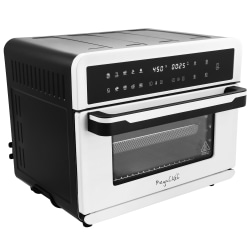 MegaChef 10-In-1 Electronic Multifunction Countertop Oven With 360° Hot Air Technology, White