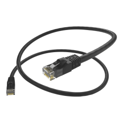UNC Group - Patch cable - RJ-45 (M) to RJ-45 (M) - 7 ft - UTP - CAT 6 - snagless, stranded - black, RAL 9005