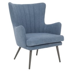 Office Star Jenson Accent Chair, Blue/Gray
