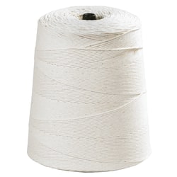 Partners Brand Brand Cotton Twine, 8-Ply, 20 Lb, 6,300', White