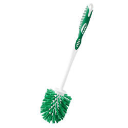 Libman Commercial Round Bowl Brushes, 14", White/Green, Pack Of 6 Brushes