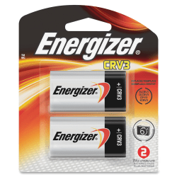 Energizer CRV3 Lithium Photo Battery 2-Packs - For Multipurpose - CRV3 - 3000 mAh - 3 V DC - 4 / Carton