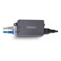 StarTech.com 1-Port 2.5GbE PoE+ Injector, Multi-Gigabit 10M/100M/1G/2.5G Ethernet, Midspan PoE/PoE+ (802.3af/802.3at), 30W, Unmanaged