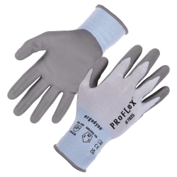 Ergodyne Proflex 7025 PU-Coated Cut-Resistant Gloves, Medium, Blue