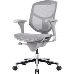 WorkPro® Quantum 9000V2 Series Ergonomic Mesh/Mesh Mid-Back Chair, Black/Gray