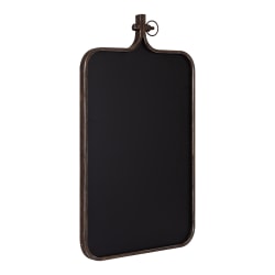 Kate and Laurel Yitro Magnetic Framed Chalkboard, 20" x 35", Black, Bronze Metal Frame
