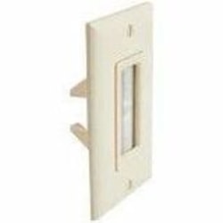 Sanus Cable Access Wall Plate - 1-gang - Wall Mount - Almond