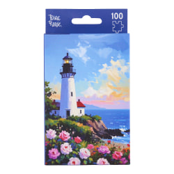Brea Reese 100-Piece Mini Puzzle, Lighthouse, 5" x 7", Total Qty 1
