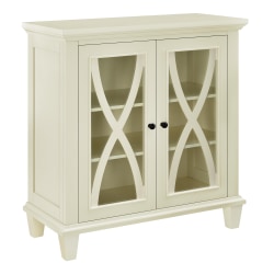 Ameriwood™ Home Ellington Double-Door Accent Cabinet, 3 Shelves, Ivory