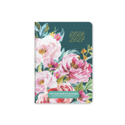 2026-2027 Orange Circle Studio 24-Month Monthly Pocket Planner, 6-1/2" x 4-5/8", Bella Flora, January 2026 To December 2027, 26769