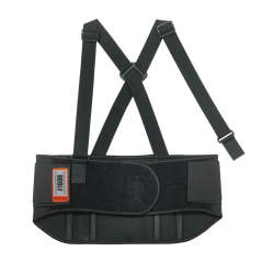 Ergodyne ProFlex 1600 Elastic Back Support, 9", Large, Black