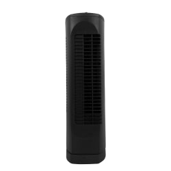 Optimus 17" Adjustable Ultra-Slim Oscillating Desktop Tower Fan, 18" x 6", Black