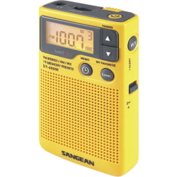 Sangean DT-400W Weather & Alert Radio, Yellow