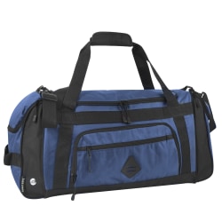 Summit Ridge Polyester Duffel, 12"H x 24"W x 9"D, Twilight Blue
