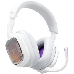 Logitech A30 Gaming Headset - Mini-phone (3.5mm), USB Type A - Wired/Wireless - Bluetooth/RF - 49.2 ft - 32 Ohm - 20 Hz - 20 kHz - Over-the-head - Circumaural - 4.92 ft Cable - Omni-directional, Uni-directional Microphone - White