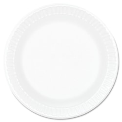 Dart® Concorde® Foam Plates, 6", White, Pack Of 1,000 Plates