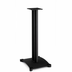 Sanus Steel Series Heavy-Duty Speaker Stand for Bookshelf Speakers - Sold as Pair - 30in Height - Black - 25 lb Load Capacity - 30" Height x 11.8" Width x 14.8" Depth - Steel - Black