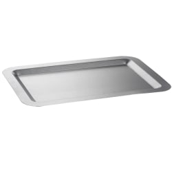 Erwyn Products Rectangular Serving Trays, 11-1/4" x 16-1/4", Silver, Total Qty 6