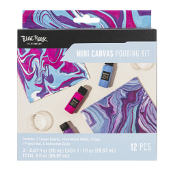 Brea Reese Acrylic Paint Canvas Kit, Holiday, Kit Of 12 Pieces