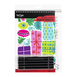 Brea Reese Merry & Bright Color-by-Number Kit