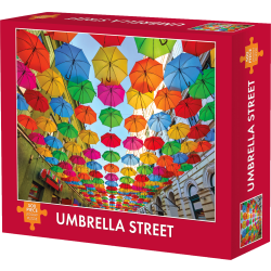 Willow Creek Press 500-Piece Puzzle, Umbrella Street