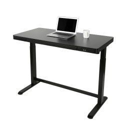 Realspace® Electric Height-Adjustable Standing Desk, 48", Black