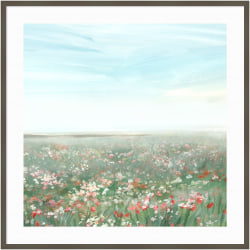 Amanti Art Wildflower Meadow II by Isabelle Z Wood Framed Wall Art Print, 41"W x 41"H, Gray