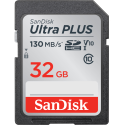 SanDisk® Ultra PLUS SD Card, 32GB, SDSDUW3-032G-AN6IN