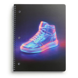 Eccolo BTS Notebook, 8-1/2" x 11", 1 Subject, College Rule, 80 Sheets, Sneaker
