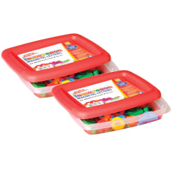 Educational Insights AlphaMagnets®, Lowercase, Multicolor, 42 Magnets Per Pack, Set Of 2 Packs