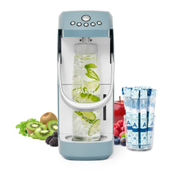 Sparkel Beverage System Home Carbonation Appliance, 16-1/2"H x 13-5/8"W x 7-7/16"D, Stone Blue