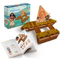 Tytan Toys Disney Moana Magnetic Tile Blocks Kit, Assorted Colors, Kit Of 30 Pieces