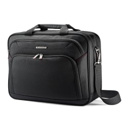 Samsonite® Xenon 3 2-Gusset Toploader Bag, 16 1/2"H x 12 3/4"W x 4 3/4"D, Black