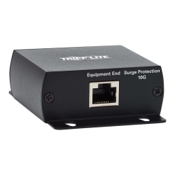 Tripp Lite In-Line Network Surge Protector for Digital Signage - HDBaseT/10G Cat5e/6, IEC Compliant - Surge protector - black - TAA Compliant
