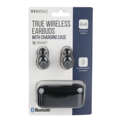Vivitar True Wireless Bluetooth® Earbuds, Black