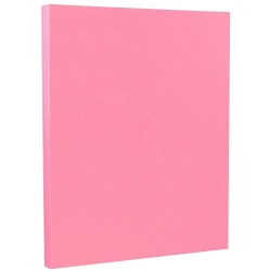 JAM Paper® Color Paper, Ultra Pink, Letter (8.5" x 11"), 50 Sheets Per Pack, 24 Lb