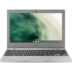 Samsung® Chromebook 4 Laptop, 11.6" Screen, Intel® Celeron™ N4000, 4GB Memory, 32GB Flash Memory, Platinum Titan, Microsoft® Chrome OS