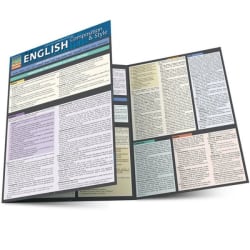 QuickStudy Guide, English Composition & Style, Total Qty 1