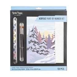 Brea Reese Paint-By-Number Kit, Winter Wonderland, Kit Of 13 Pieces