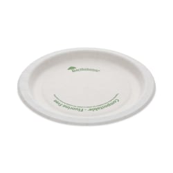 Pactiv Evergreen EarthChoice® Pressware® Compostable Dinnerware, Plates, 6", White, Carton Of 750 Plates