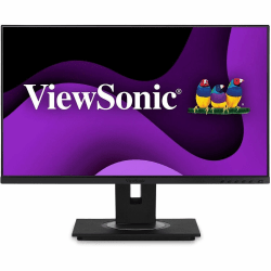 ViewSonic VG245 24 Inch IPS 1080p Monitor Designed for Surface with advanced ergonomics, 60W USB C, HDMI and DisplayPort inputs for Home and Office - In-plane Switching (IPS) Technology - LED Backlight - 1920 x 1080 - 16.7 Million Colors - 250 Nit