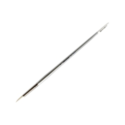 Silver Brush Silverwhite Series Long-Handle Paint Brush, Size 6, Round Bristle, Synthetic, Silver/White
