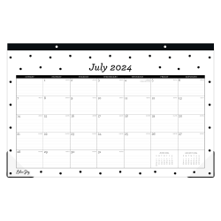 2024-2025 Blue Sky Pippi Academic Monthly Desk Pad Planning Calendar, 17" x 11", July to June