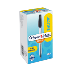 Paper Mate® InkJoy® 50ST Ballpoint Pens, Medium Point, 1.0 mm , Translucent Barrel, Assorted Ink Colors, Pack Of 24 Pens