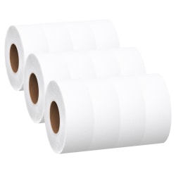 Scott Essential Extra Soft JRT Bathroom Tissue, 2-Ply, 3-9/16" x 750’, White, 12 Rolls Per Carton